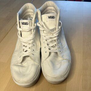 Sk8-Hi Shoe Vans White Women's Sz 9.5
